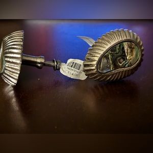 Antique Silver Mother of Peat Knob